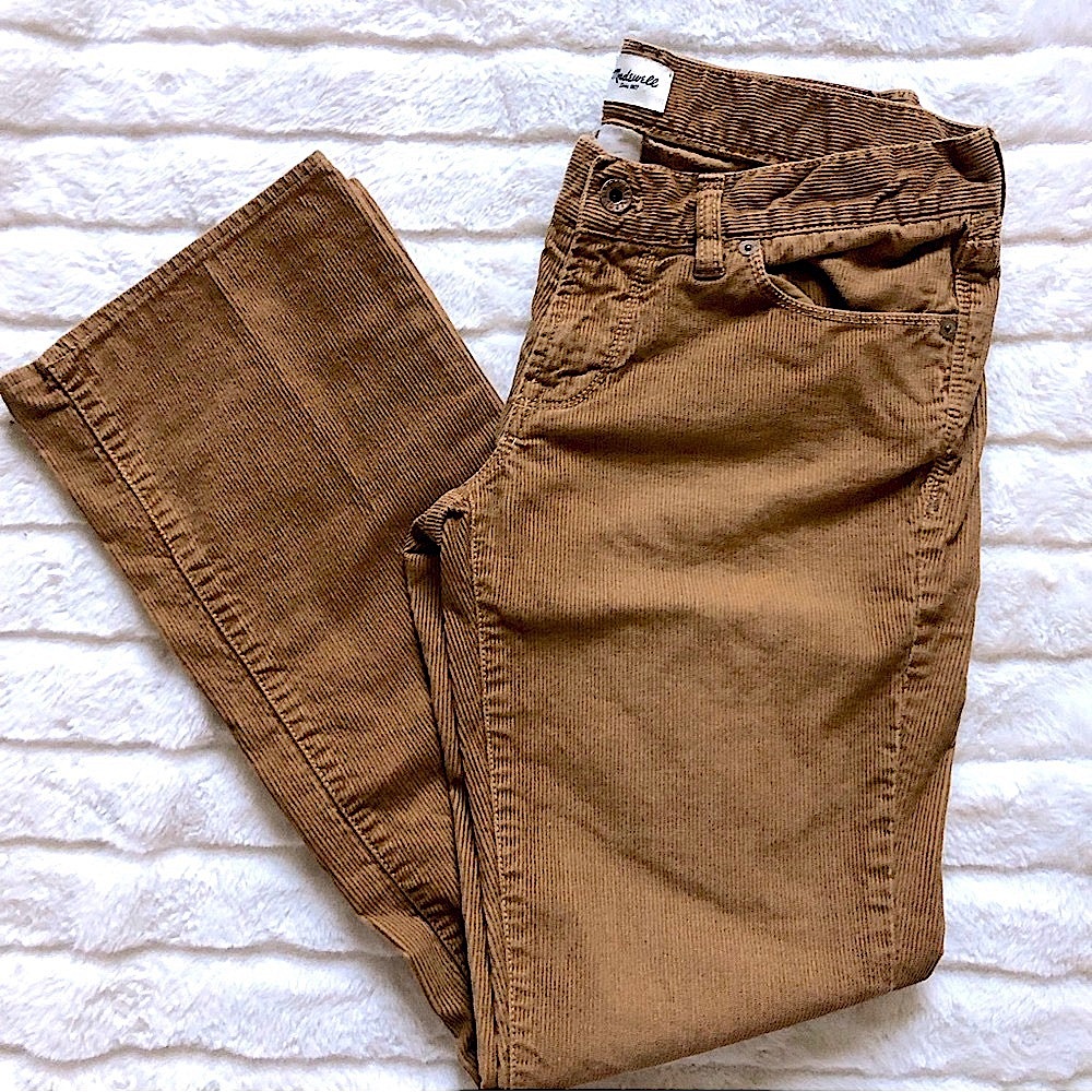 Madewell corduroy pants size 29